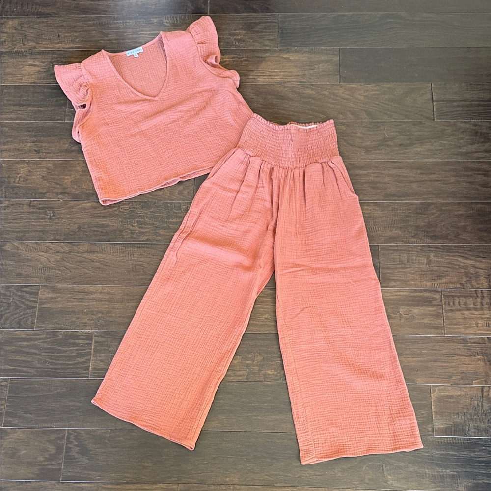 Miou Muse Textured Dusty Rose Set